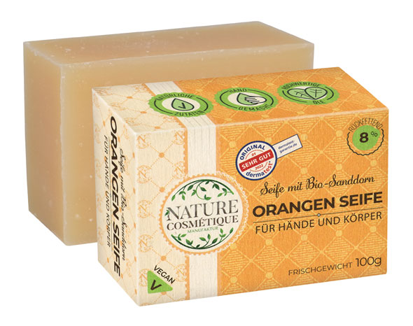  Orangen-Seife mit Sanddorn-Extrakt 
