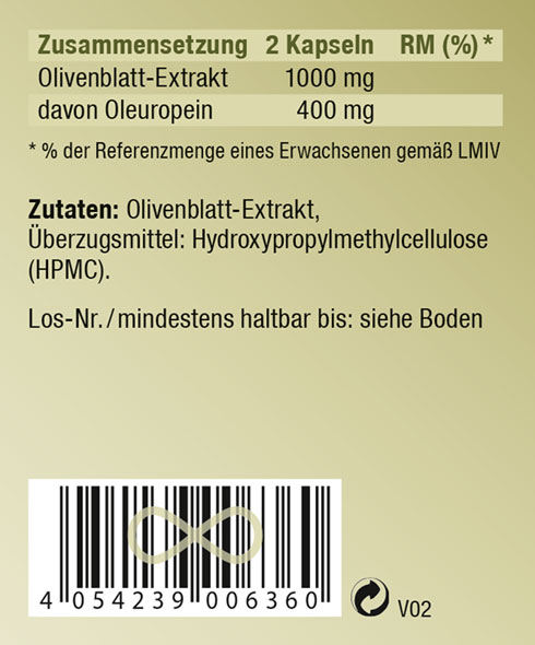 Kopp Vital   Olivenblatt-Extrakt / 400 mg / 120 Kapseln02