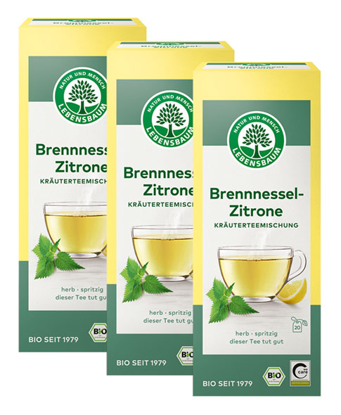 3er-Pack Lebensbaum Bio- Brennnessel-Zitronetee