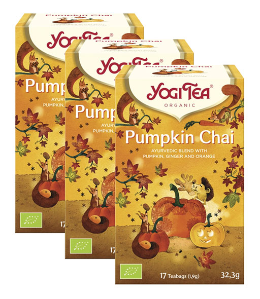 3er-Pack Yogi Bio-Pumpkin Chai Tee