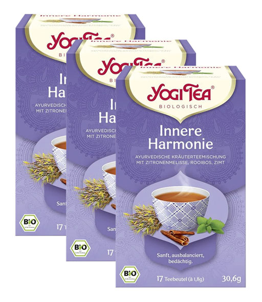  3er-Pack Yogi Bio-Innere Harmonie Tee  