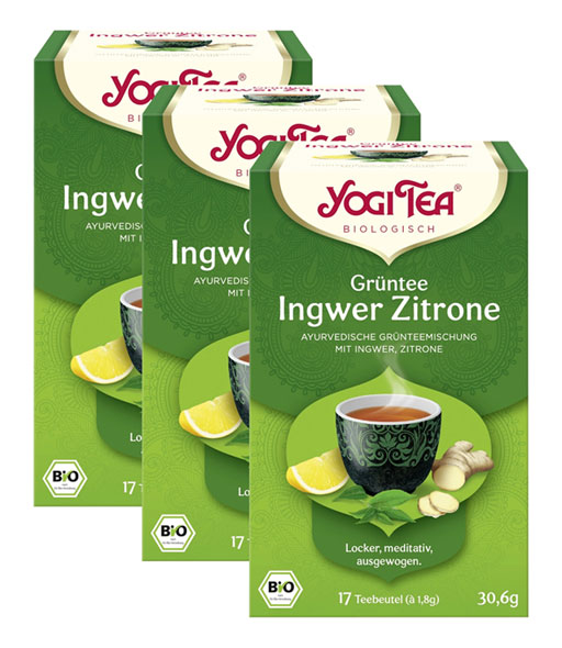 3er-Pack Yogi Bio-Grntee Ingwer Zitrone