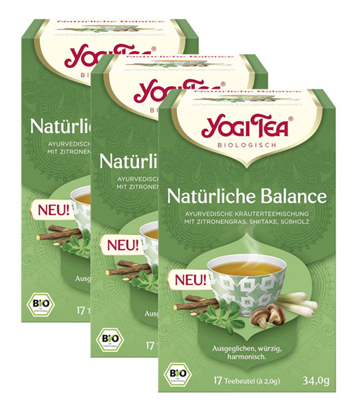 3er-Pack Yogi Bio-Natrliche Balance Tee