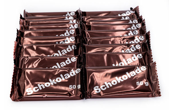 20er-Pack BW-Schokolade, Original Bundeswehr-Produktion