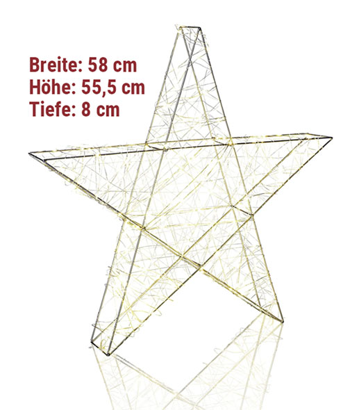 LED-Stern aus Metall mit 180 LEDs01