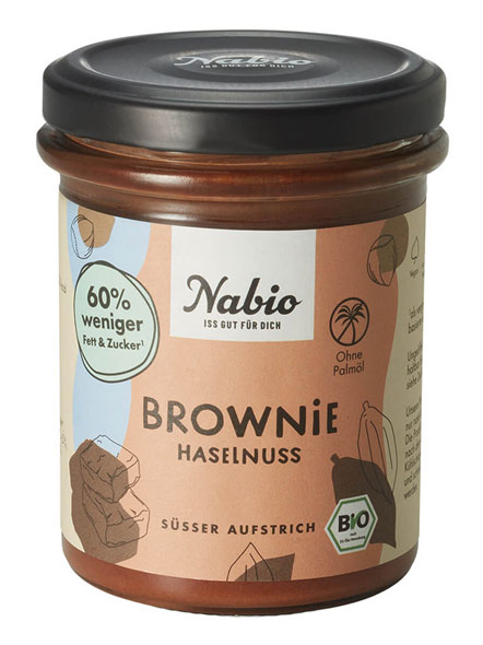 Nabio Bio-Aufstrich Brownie Haselnuss