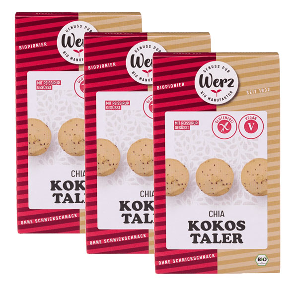 3er-Pack Chia Kokostaler