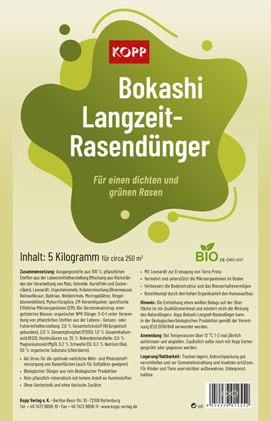 Kopp Bokashi Langzeit-Rasendnger - Bio01