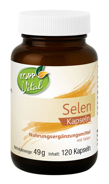 Kopp Vital   Selen / 200 g / aus Natriumselenit / 120 Kapseln
