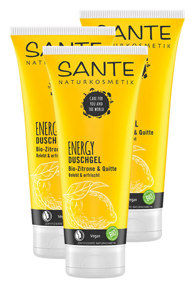 3er-Pack SANTE Duschgel Energy