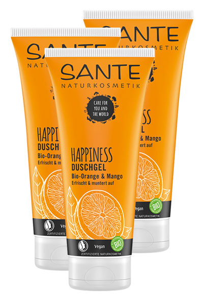 3er-Pack SANTE Duschgel Happiness