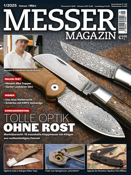 Messer Magazin Ausgabe 1/2025 Februar/Mrz