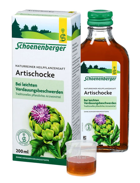 Schoenenberger   Naturreiner Heilpflanzensaft Artischocke01