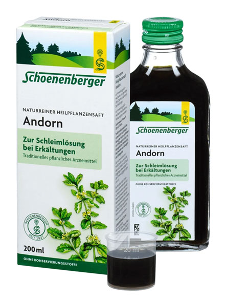 Schoenenberger Naturreiner Heilpflanzensaft - Andorn01