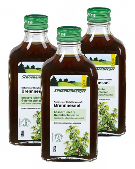 Schoenenberger   Naturreiner Heilpflanzensaft Brennnessel