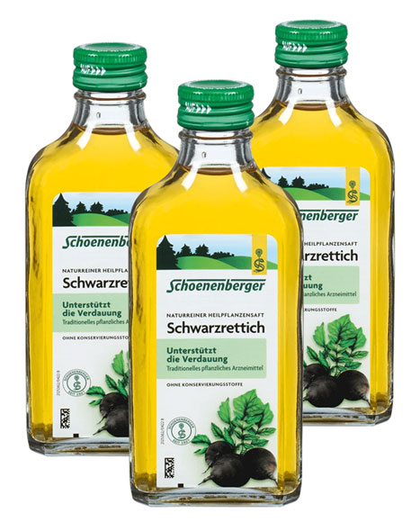 Schoenenberger Naturreiner Heilpflanzensaft - Schwarzrettich