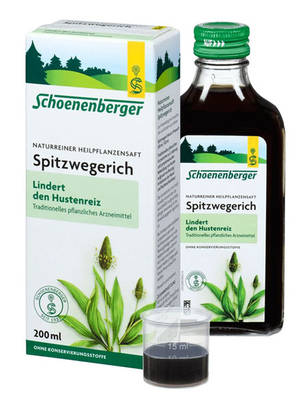 Schoenenberger   Naturreiner Heilpflanzensaft Spitzwegerich01