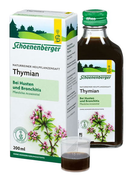 Schoenenberger   Naturreiner Heilpflanzensaft Thymian01