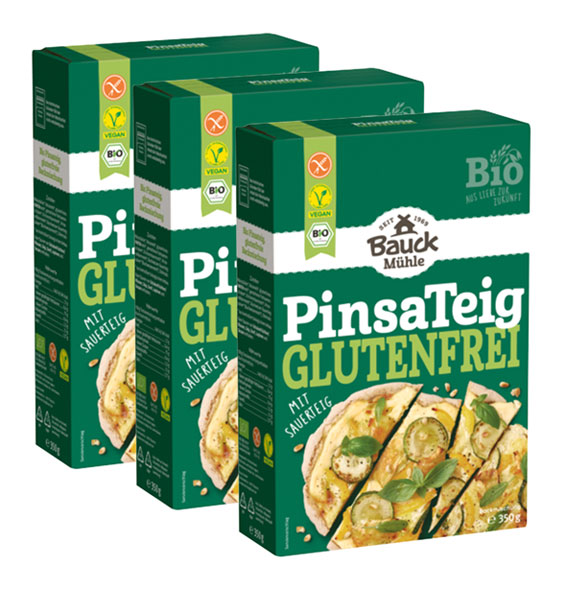 3er-Pack Bauckhof Pinsa Teig Bio