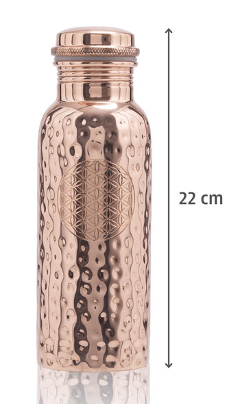 Kupferflasche Blume des Lebens01