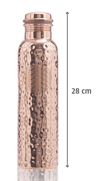 Kupferflasche Blume des Lebens01
