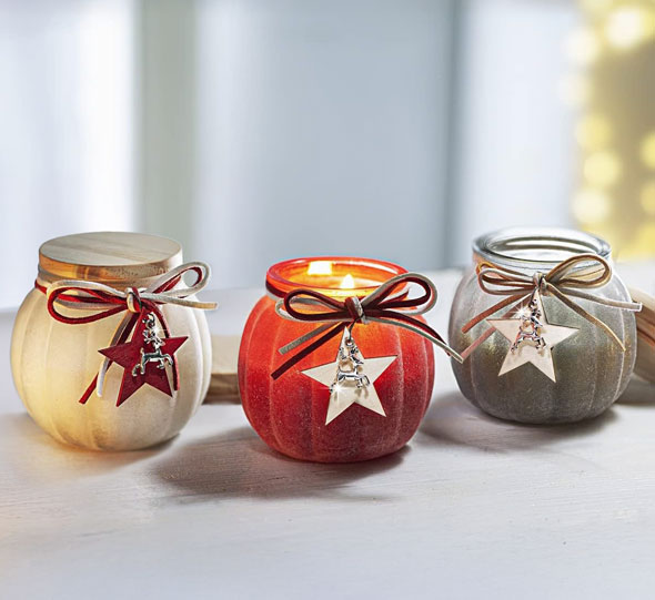 3er-Set Duftkerzen Weihnachtszauber