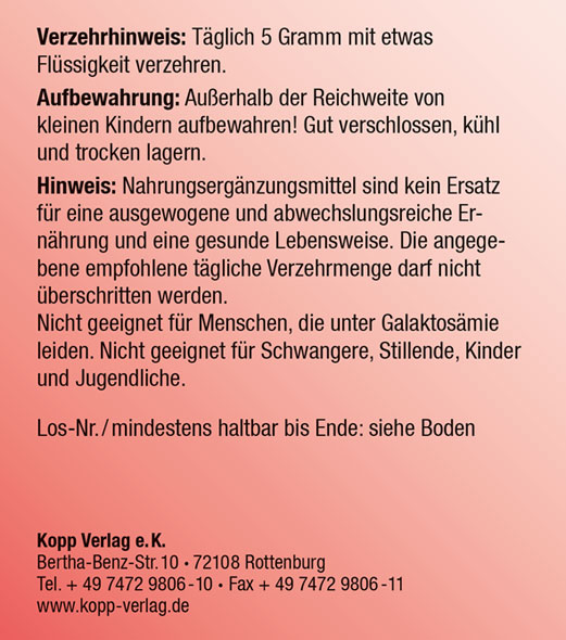 Kopp Vital   D-Galactose Pulver03