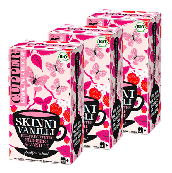 Cupper Frchtetee Erdbeere & Vanille Bio