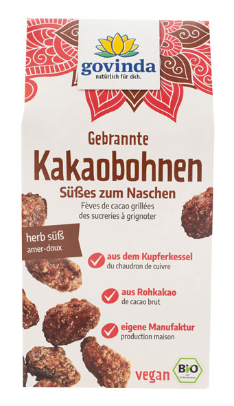 Gebrannte Kakaobohnen Bio