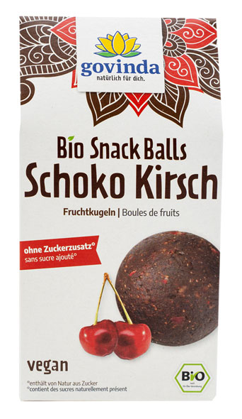 Bio-Snack-Balls Schoko-Kirsch