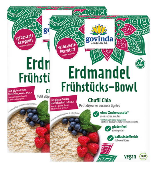 2er-Pack Erdmandel-Frhstcks-Bowl Chia Bio