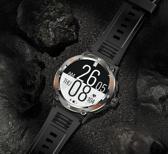 Smartwatch fr Fitness & Gesundheit mit Taschenlampe10