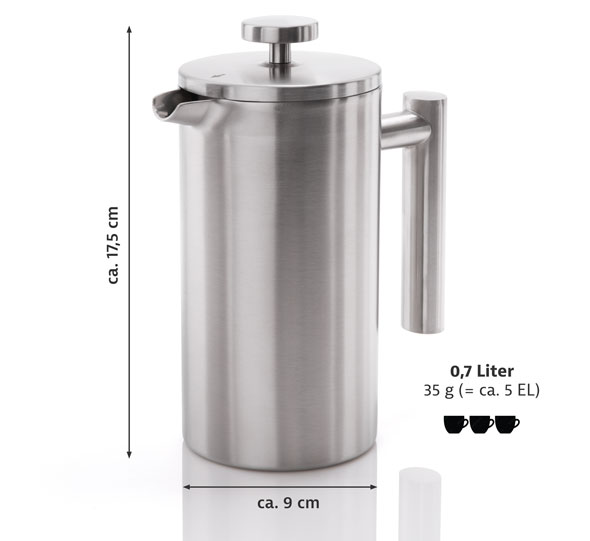 Edelstahl-Kaffeebereiter - French Press02
