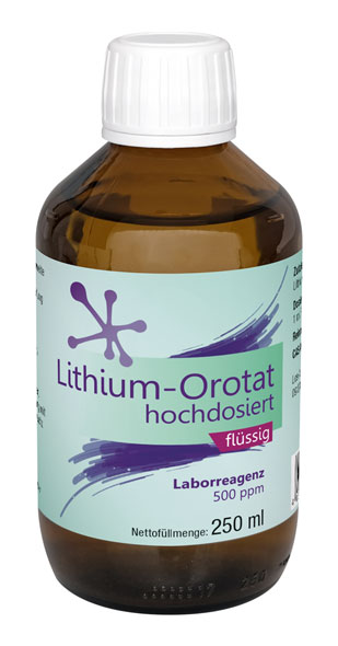 Lithium-Orotat - Konzentration 500 ppm / 5 mg Lithium je 10 ml / hochdosiert