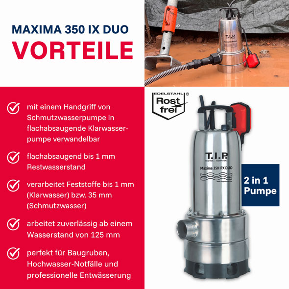 Hochwasser-Set Maxima 350 IPX DUO S03