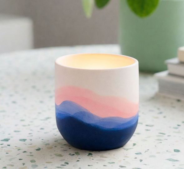 Teelichthalter �Aquarell�