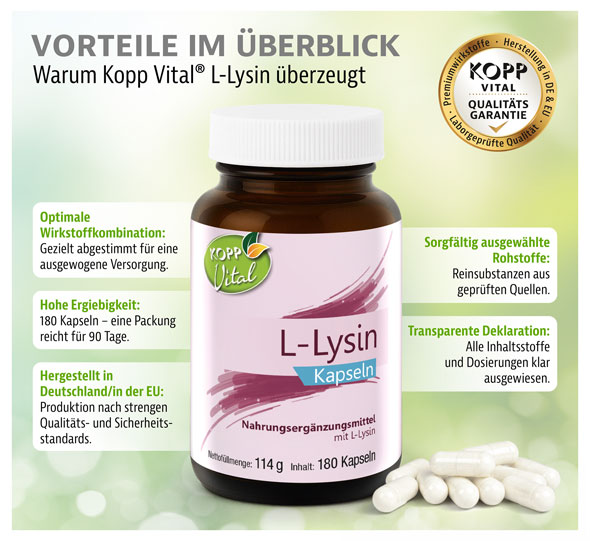 Kopp Vital� L-Lysin / 400 mg / 180 Kapseln01