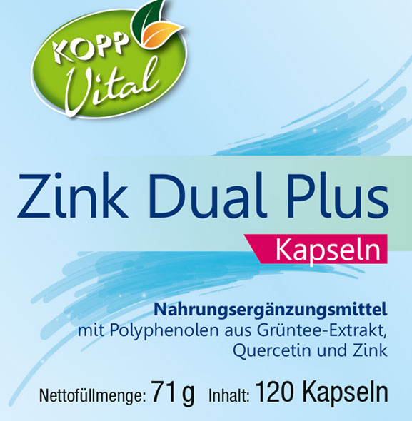 Kopp Vital   Zink Dual Plus / 25 mg / 120 Kapseln01
