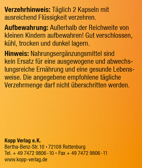 Kopp Vital   PEA / 600 mg / 120 Kapseln03