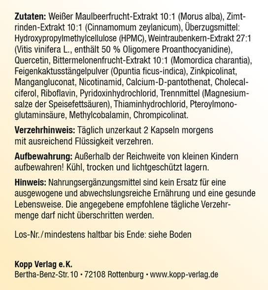  Kopp Vital GlucoKraft / 180 Kapseln 03