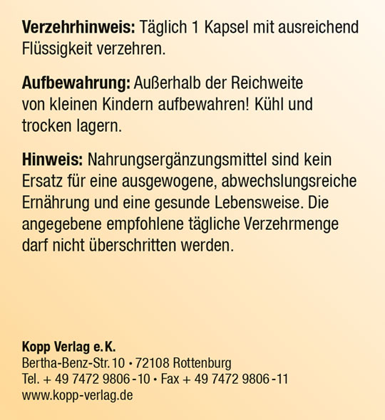 Kopp Vital GABA / 600 mg / 180 Kapseln03