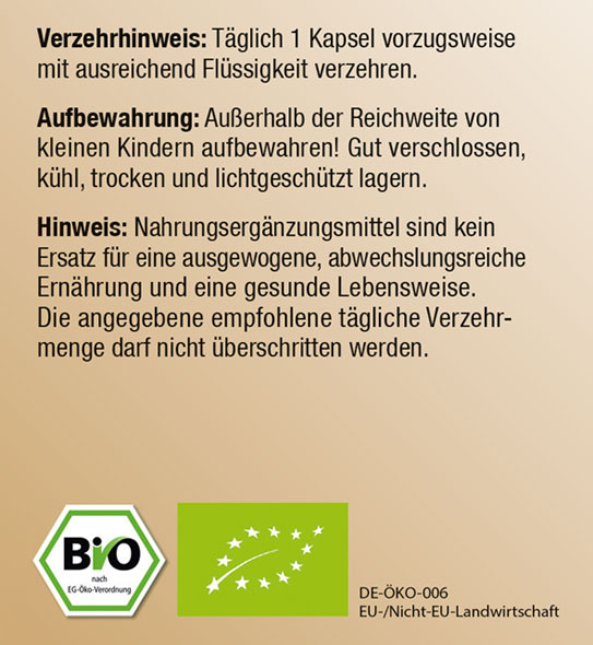 Kopp Vital   Bio-Haritaki / 500 mg / 120 Kapseln03