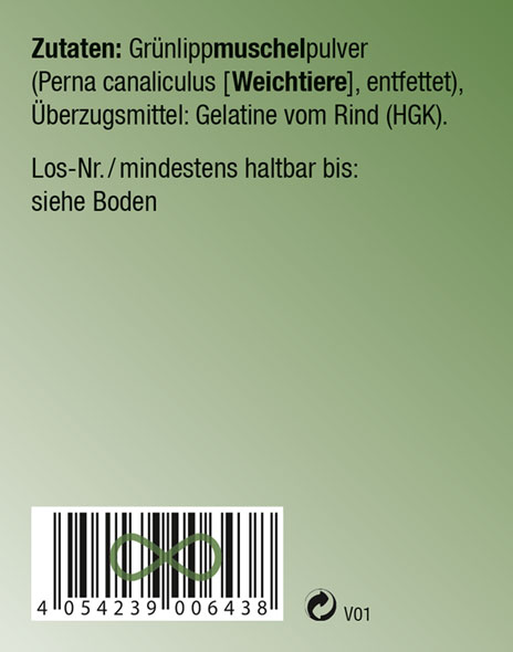 Kopp Vital   Grnlippmuschel / 500 mg / 180 Kapseln02