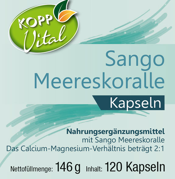 Kopp Vital   Sango Meereskoralle / 1100 mg / 120 Kapseln01