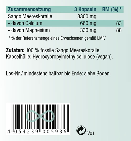 Kopp Vital   Sango Meereskoralle / 1100 mg / 120 Kapseln02