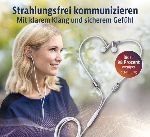 Luftschlauch-Headset mit Klinkenanschluss - Wie neu01