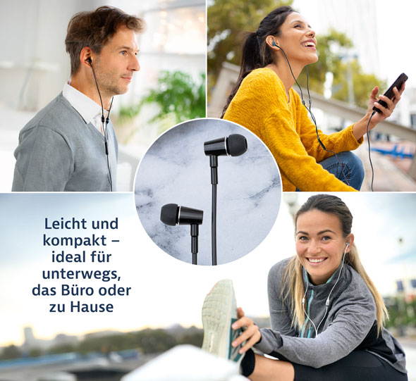 Luftschlauch-Headset mit Klinkenanschluss - Wie neu06