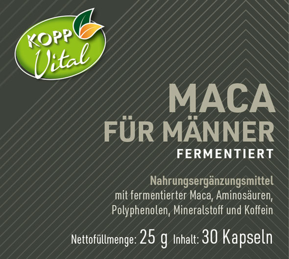 Kopp Vital   Maca fr Mnner fermentiert / 475 mg / 30 Kapseln01