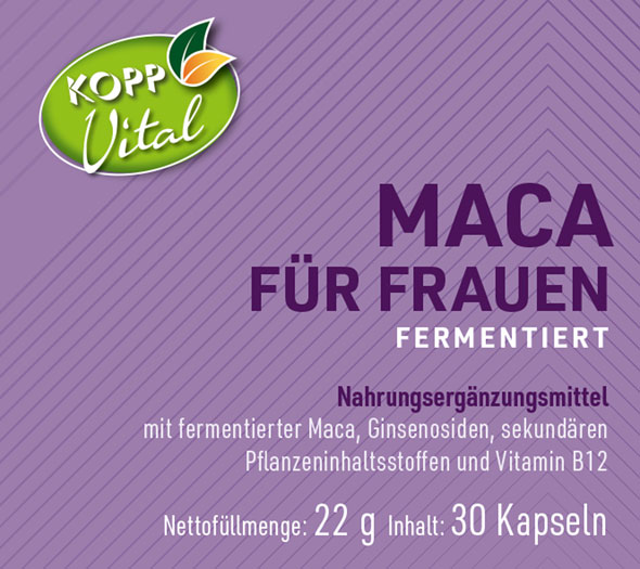Kopp Vital   Maca fr Frauen fermentiert / 350 mg / 30 Kapseln01