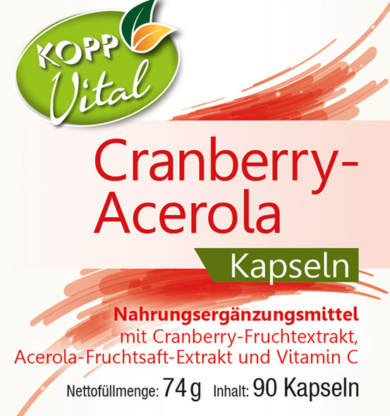 Kopp Vital   Cranberry-Acerola / 90 Kapseln01